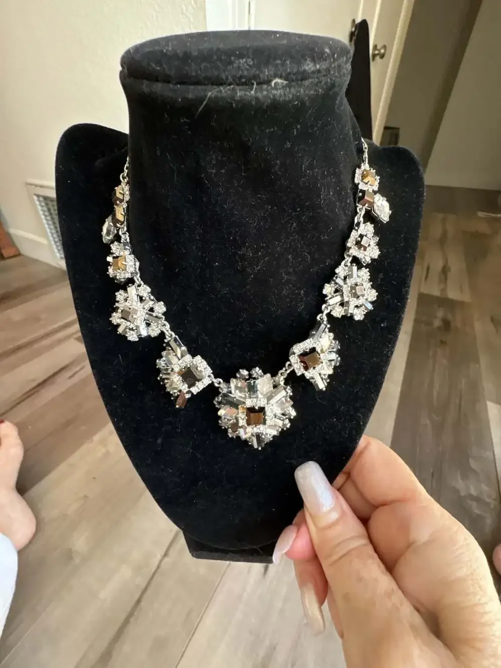 Kate Spade New York Statement Crystal Cluster Bib Necklace